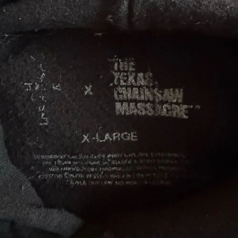 Travis Scott Texas Chainsaw Massacre NYC Halloween Hoodie Size X Large